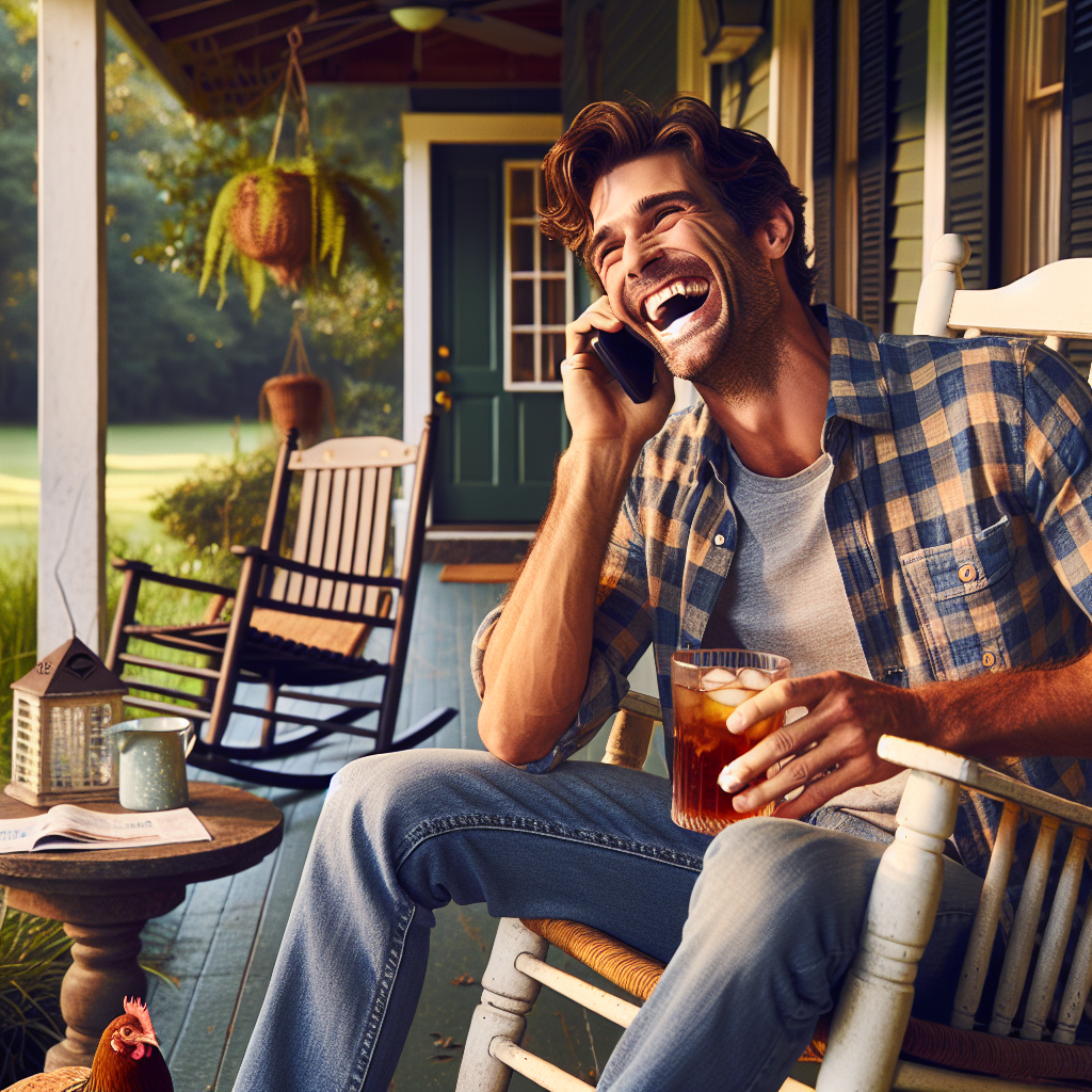 COLUMBIA, SC – In a bizarre incident that has left officials baffled and a local man scratching his head, 32-year-old Bubba Jenkins was left utterly bewildered when he received a phone call from the South Carolina Education Lottery claiming he had won a whopping $1 MILLION DOLLARS!

According to eyewitnesses, Jenkins was sipping sweet tea on his porch when the call came in, and his initial reaction was to burst out laughing, thinking it was his buddy Jimmy Bob trying to pull off the ultimate prank
