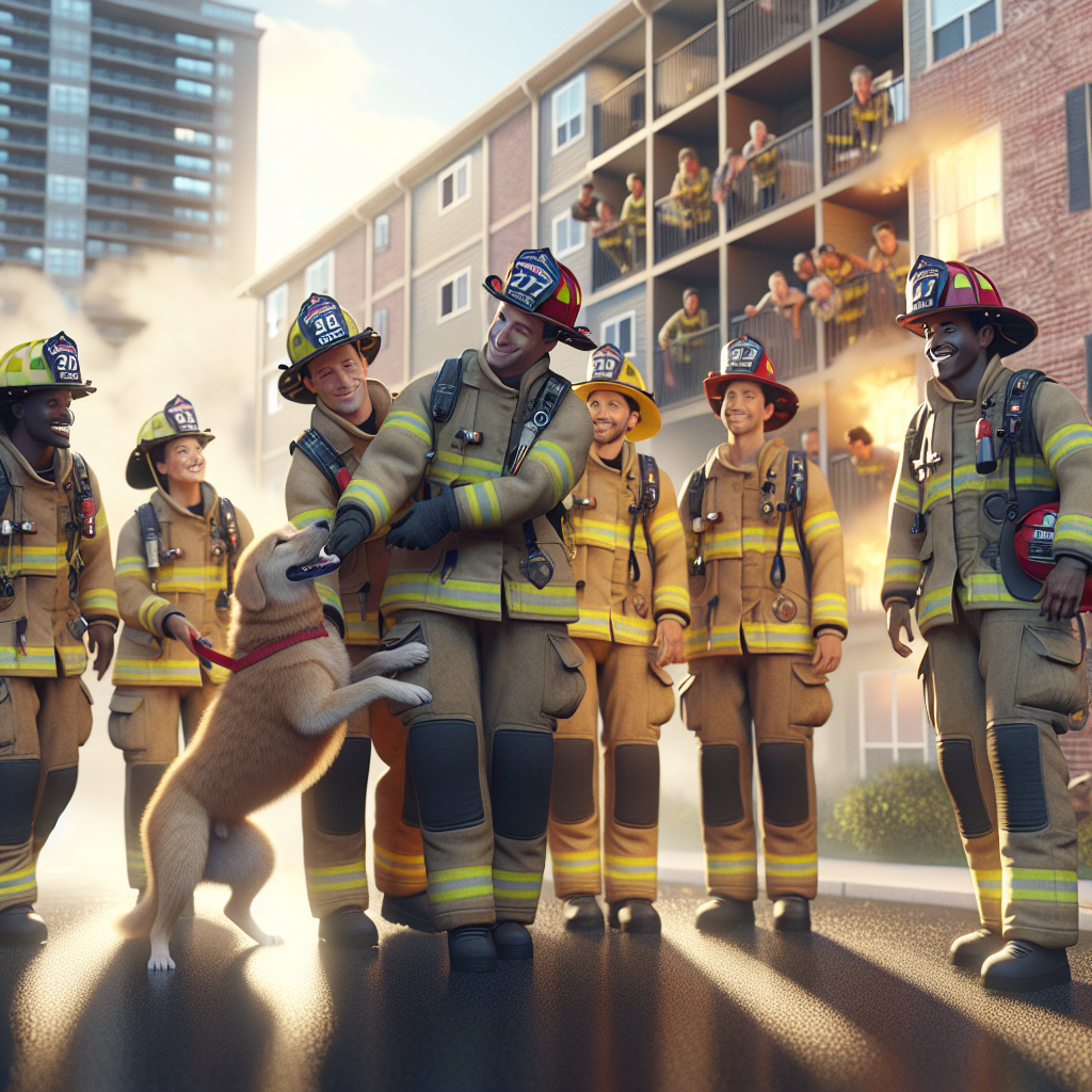 BREAKING: CANINE CRISIS AVERTED!

SALT LAKE CITY, UTAH – In a daring rescue that will be etched in the annals of history forever, brave Utah firefighters risked life and limb to save a heroic hound from a raging inferno that threatened to incinerate an entire apartment complex