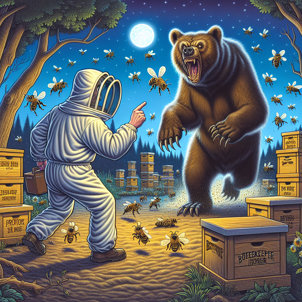 BREAKING: BEAR RAMPAGE ROCKS OHIO APIARY, BEEKEEPER LEFT BUZZING WITH ANGER

In a shocking turn of events, a beekeeper in rural Ohio got more than he bargained for when he received an alert from his surveillance cameras showing a brazen bear raiding his apiary in the dead of night