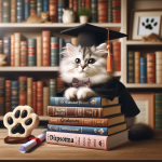 FELINE SCHOLAR FUR-GETS ABOUT HUMANS, EARNS DOCTORATE IN LITTER-ATURE

Burlington, VT – In a whisker-ific ceremony, Whiskers O’Malley, a sassy feline from Vermont, has been awarded an honorary doctorate in Litter-ature from the University of Feline Excellence (or as it’s more commonly known, “The Cat’s Meow University”)