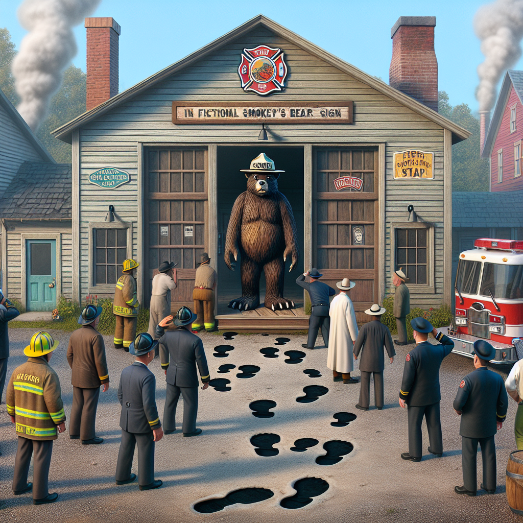 BREAKING: SMOKEY BEAR HEIST ROCKS SMALL TOWN, FIRE DEPARTMENT LEFT REELING

In a daring daylight heist, a brazen thief made off with a priceless piece of firefighting history: a wooden Smokey Bear sign that had proudly stood watch outside the Oakdale Fire Department in Pennsylvania