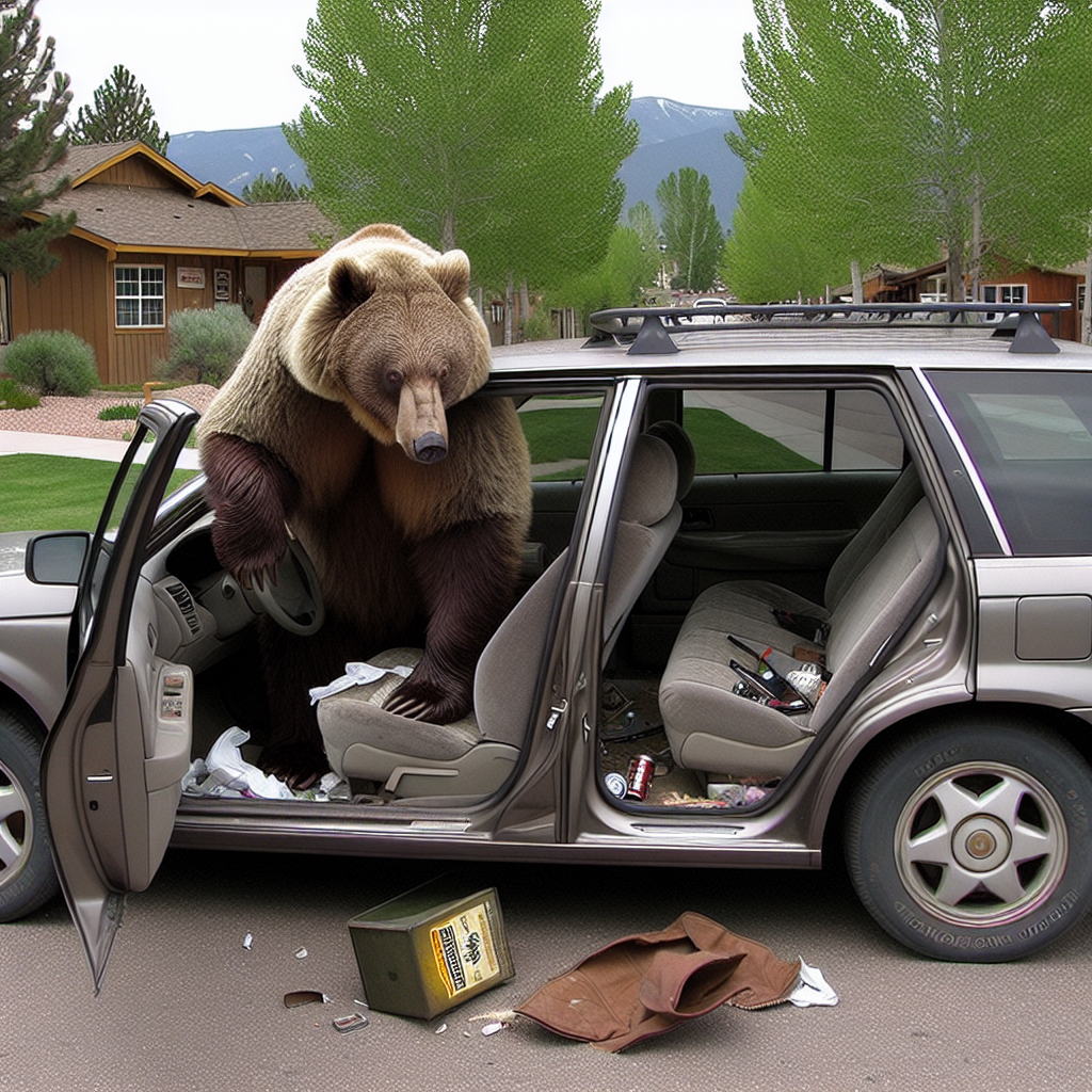 BREAKING: FURRY FURY UNLEASHED IN COLORADO – BEAR GOES ON RAMPAGE INSIDE PARKED CAR

In a bizarre incident that has left residents of a quiet Colorado town scratching their heads, a bear somehow managed to squeeze itself inside a parked car and proceeded to demolish the interior before being freed by a heroic sheriff’s deputy