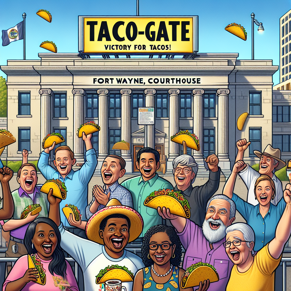 BREAKING: TACO-GATE ROCKS FORT WAYNE, INDIANA AS JUDGE RULES IN FAVOR OF TACO LOVERS

Fort Wayne, IN – In a shocking and deliciously dramatic turn of events, a local judge has declared that tacos and burritos are, in fact, “Mexican-style sandwiches” in a landmark ruling that has left the community in stitches and the restaurant industry reeling