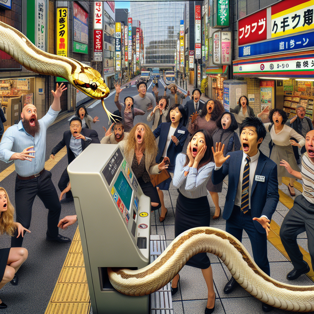 BREAKING: SNAKE ON THE LOOSE! Chaos Erupts as Reptilian Renegade Brings Tokyo Commute to a Standstill

In a bizarre incident that will go down in the annals of Japanese railway history, a slithery saboteur brought Tokyo’s busiest commuter train to a grinding halt, leaving approximately 2,700 passengers delayed, stranded, and utterly snake-bitten