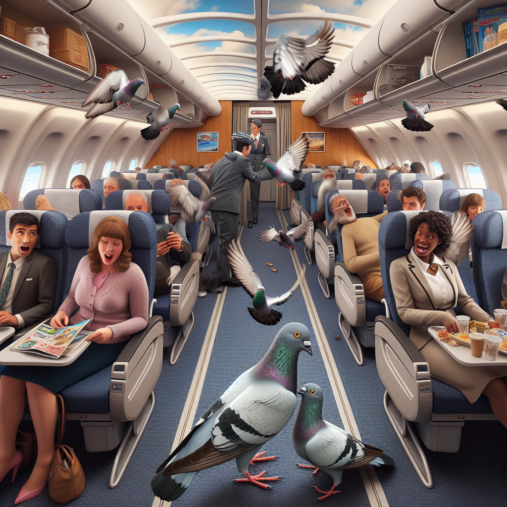 BREAKING: FOWL PLAY ROCKS DELTA FLIGHT AS STOWAWAY PIGEONS WREAK HAVOC

In a bizarre incident that has left passengers and airline officials squawking, a pair of sneaky pigeons somehow managed to sneak onto a Delta flight from New York to Los Angeles, causing absolute pandemonium in the passenger cabin