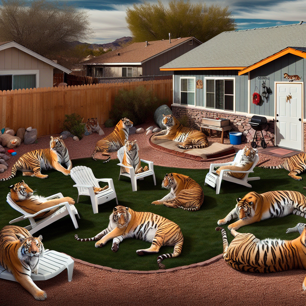 BREAKING: TIGER-GATE ROCKS PAHRUMP, NEVADA

In a bizarre incident that has left wildlife experts and law enforcement officials scratching their heads, authorities in Pahrump, Nevada seized not one, not two, but SEVEN majestic tigers from a local property, sparking a heated debate over the true nature of the beasts