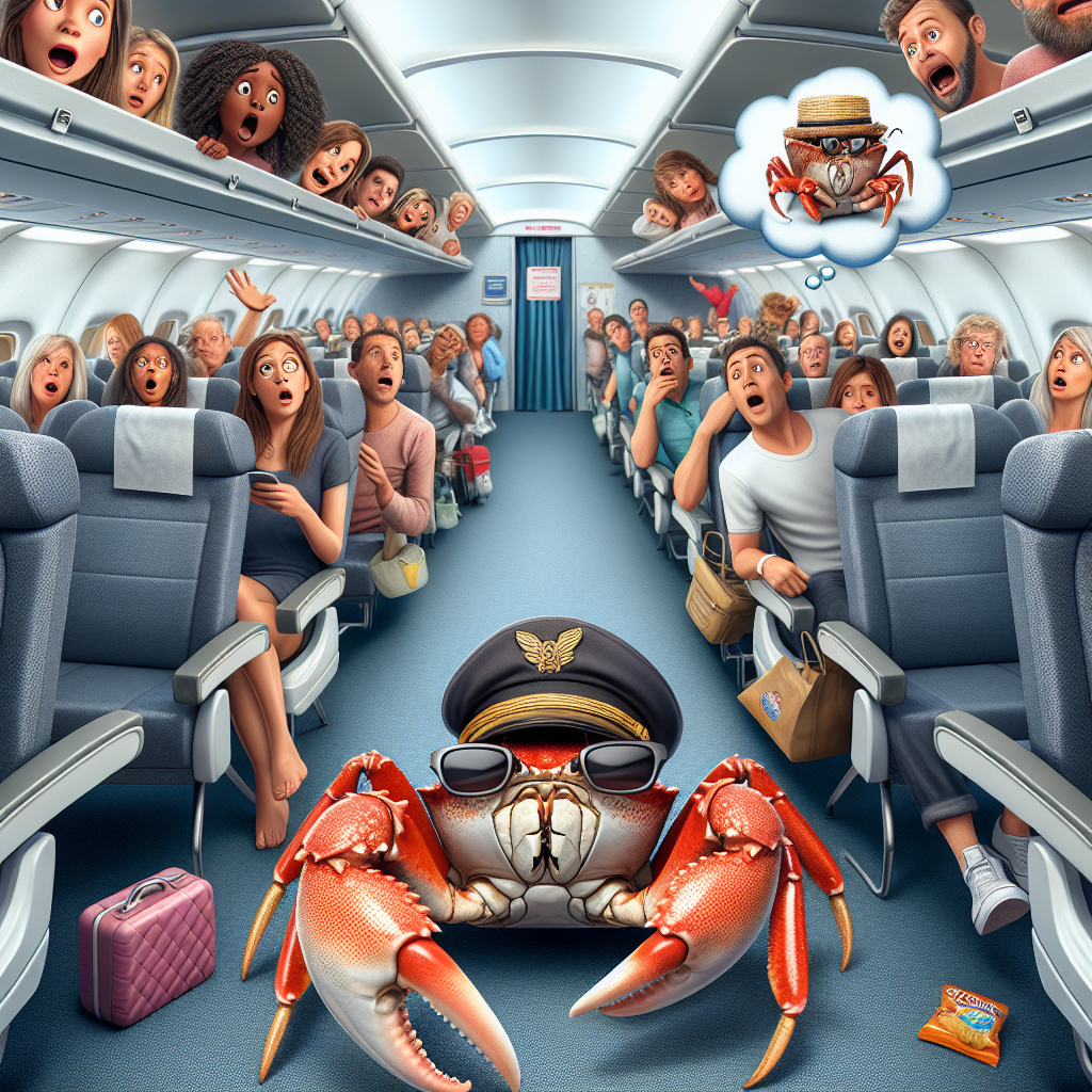 BREAKING: Rogue Crustacean Causes Chaos on Flight, Finds Forever Home at Denver Zoo

In a bizarre incident that has left entomologists and airline officials shell-shocked, a mischievous crab from Costa Rica has crash-landed its way into the hearts of Denver residents