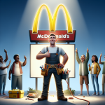 BREAKING: British Man Hailed as Savior of Humanity After Solo Mission to Fix McDonald’s Sign

In a daring display of bravery and selflessness, 32-year-old Nigel Fletcher from Birmingham, England, has become an unlikely hero after single-handedly repairing a McDonald’s sign that had been broken for a whopping 3 days