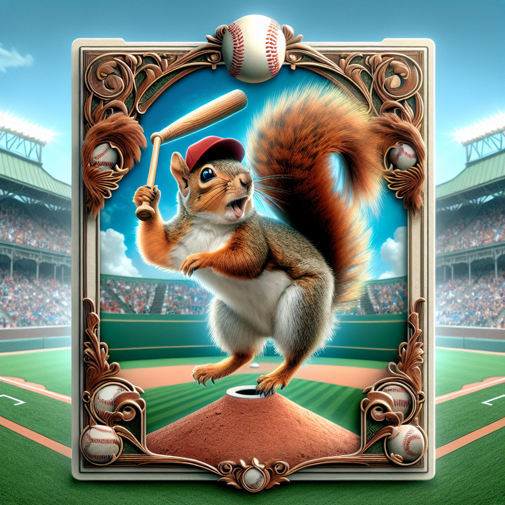 BREAKING: Topps Unleashes Nutty New Card Featuring Squirrel Sensation

In a shocking move, sports card giant Topps has announced the release of a limited edition baseball card featuring the most unlikely of heroes: a squirrel who crashed the Yankees-Red Sox game at Yankee Stadium last week