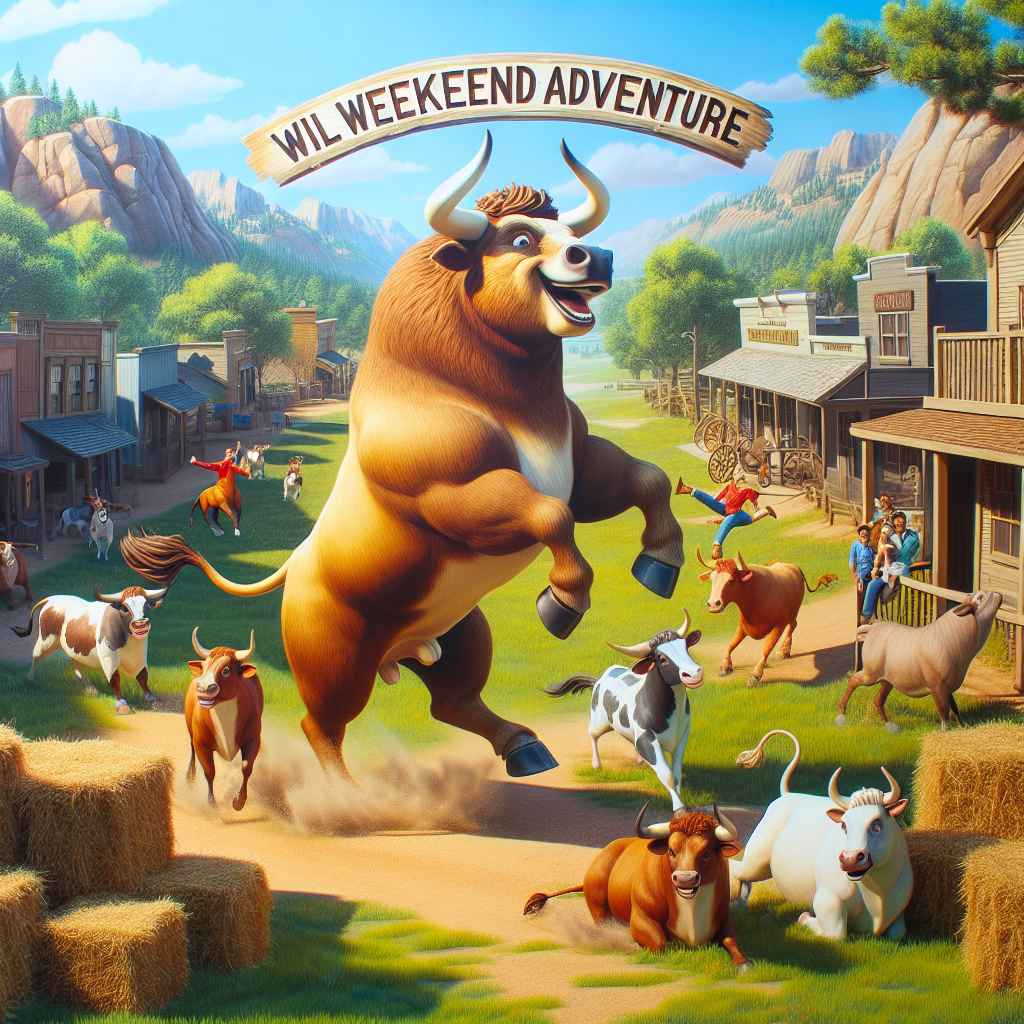 Title: Local Bull Finally Joins His Friends for a Wild Weekend Adventure

In a thrilling turn of events that has left the quaint town of Blue Springs, Colorado reeling, a bull named Rocco, known for his extreme love of adventure and unpredictable spirit, managed to escape from the local rodeo only to be recaptured five days later