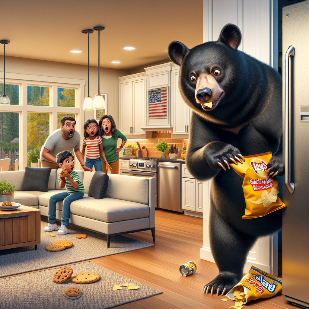 BREAKING: BEAR’S BRAVE (OR BRASH?) BREAK-IN: COLORADO FAMILY LEFT SHAKEN, SNACK-LESS

In a heart-stopping, spine-tingling, and downright terrifying incident, a bold black bear nearly gave a Colorado boy a bear-hug