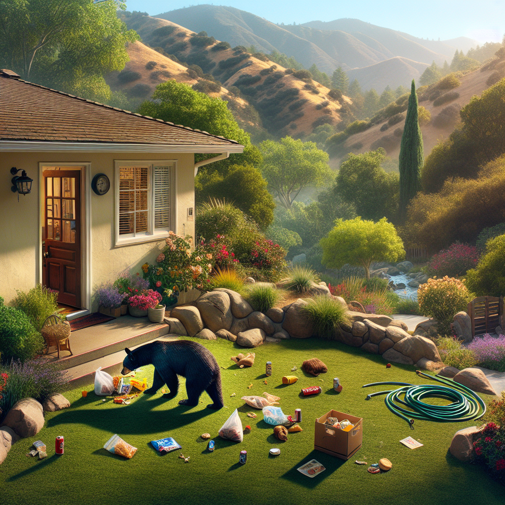 Bears of California: When You Leave Your Home, Make Sure to Lock Up the Goodies!

ALTADENA, CA – In a stunning turn of events that could only happen in the golden state of California, a local man returned to his Altadena residence post-Eaton Fire, only to discover that he seemingly left the door wide open for an unexpected—and decidedly hefty—houseguest