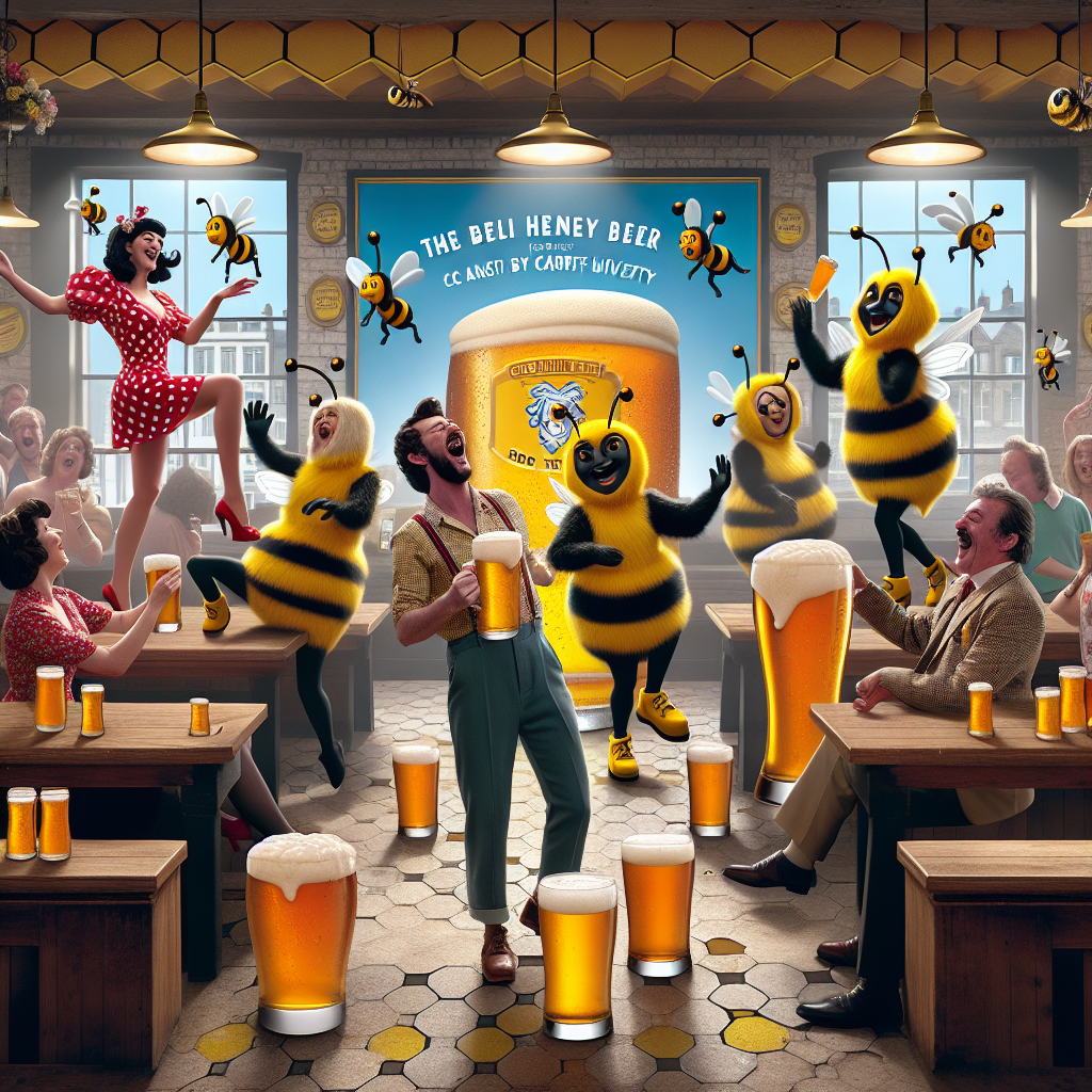 BREAKING: Cardiff University Unleashes Killer Bee Beer That Will Make You Dance on Tables and Sing Show Tunes!

In a bizarre and terrifying turn of events, Cardiff University’s Brewing Science Department has announced the creation of a new beer so potent, it’ll turn you into a dancing, singing, honey-loving machine!

Dubbed “Bee-rr”, this killer concoction is brewed with a special blend of Welsh honey, infused with the essence of Cardiff’s infamous seagulls and a dash of pure, unadulterated madness
