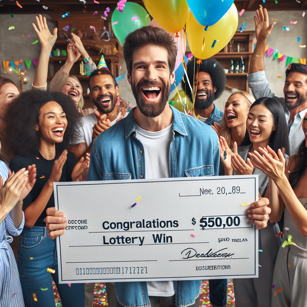 BREAKING: Local Man’s Lucky Streak Continues as He Wins $50,000 Lottery Jackpot