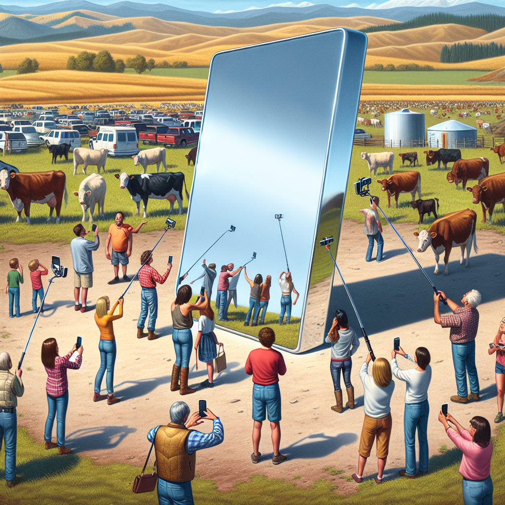 BREAKING: MIRROR MONOLITH APOCALYPSE SWEEPS COLORADO, RESIDENTS TOLD TO STOCK UP ON SELFIE STICKS

Fort Collins, CO – In a bizarre and terrifying turn of events, a gargantuan mirrored monolith has materialized in the middle of a rural pasture in northern Colorado, leaving residents scratching their heads and frantically Googling “what does it mean?”

This is not, however, the first time one of these mysterious structures has appeared in the region