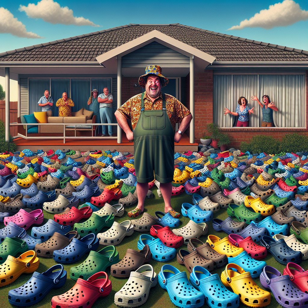 BREAKING: Connecticut Man’s Crocs Collection Reaches Astronomical Levels, Neighbors Fear for Sanity and Property Values

In a bizarre tale of obsession, hoarding, and questionable fashion sense, a Connecticut man has amassed a staggering collection of over 3,800 pairs of Crocs, leaving his neighbors aghast and wondering if they’ve inadvertently moved in next to the Crocs King