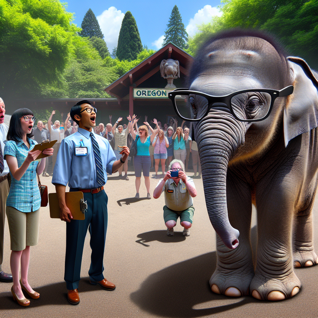 BREAKING: MIRRACLE BIRTH ROCKS PORTLAND AS ASIAN ELEPHANT DELIVERS GIANT, GENIUS BABY

Portland, OR – In a jaw-dropping, awe-inspiring, and utterly unbelievable turn of events, the Oregon Zoo is thrilled to announce the birth of a healthy, 10-foot-tall, 500-pound baby elephant that has left scientists and zoo officials stunned, amazed, and utterly speechless
