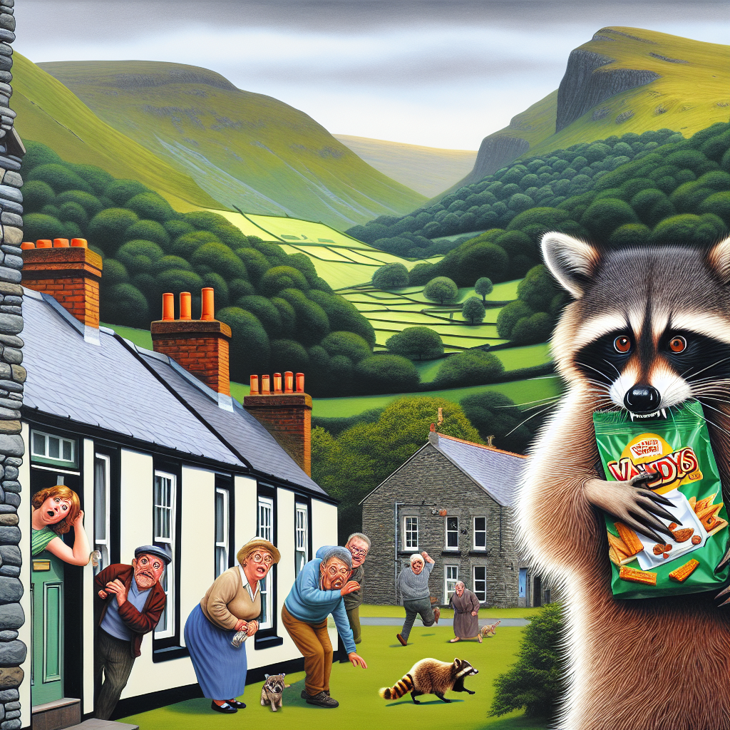 BREAKING: RACCOON DOG ON THE LOOSE IN WALES, RESIDENTS ADVISED TO LOCK UP THEIR SNACKS

Cardiff, Wales – In a shocking turn of events, a rogue raccoon dog has escaped from a secret government laboratory and is currently roaming free in the countryside of Wales