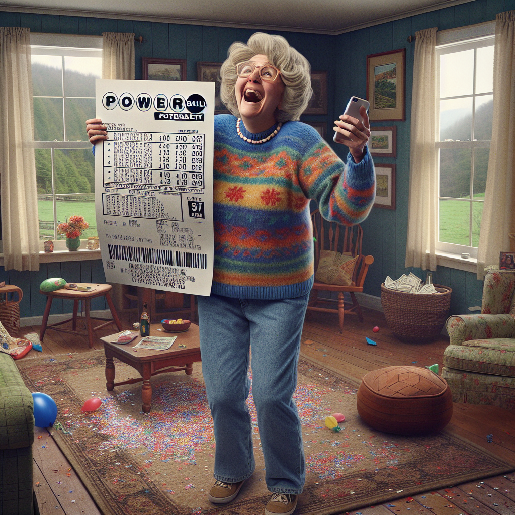 BREAKING: Local Woman’s Life Turned Upside Down After Phone Ad Leads to Life-Changing $100,000 Powerball Prize

In a bizarre incident that has left residents of rural West Virginia in awe, 32-year-old Bubbles Jenkins of Hiloaky Creek claims she won a staggering $100,000 Powerball prize after responding to a phone ad that was “totally not a scam