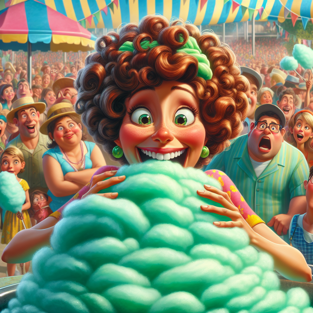 BREAKING: Local Woman Shatters Record for Most Green Cotton Candy Consumed, Stuns Onlookers with Sugar Coma

In a jaw-dropping display of sugary stamina, 32-year-old Sarah Johnson of Springfield devoured a mind-boggling 49 grams of green cotton candy in one sitting, securing her place in the Guinness World Records