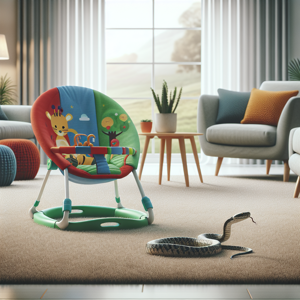 BREAKING: DEADLY SNAKE DISCOVERY ROCKS SUBURBAN NEIGHBORHOOD

In a shocking and terrifying turn of events, a venomous tiger snake was discovered lurking in the most unlikely of places: under a baby’s bouncy chair in a quiet suburban home