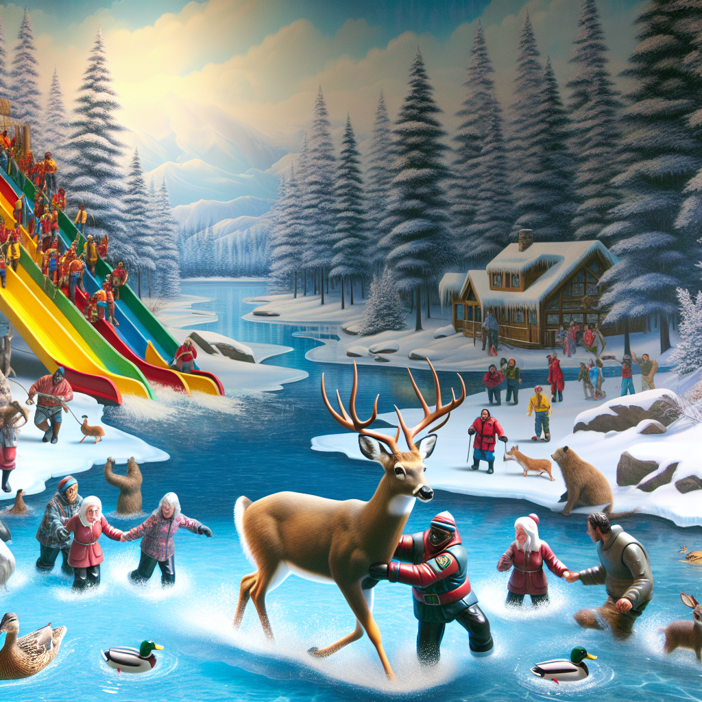 Heroic Deer Rescue Transforms Local Bay into Nature’s New Waterpark

In a thrilling episode that could only happen in Michigan, a group of locals banded together to rescue a bewildered deer that took an unexpected splash into the icy waters of the bay