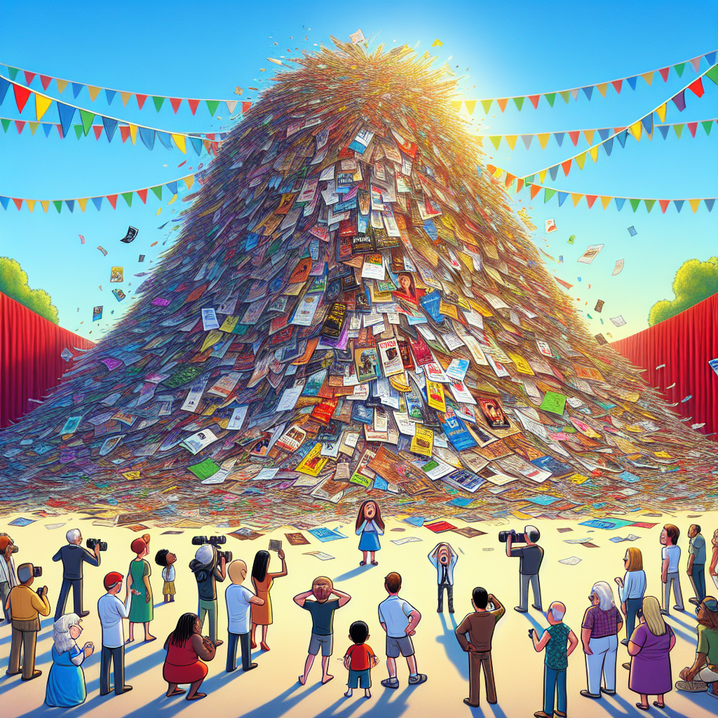 BREAKING: Arizona Film Festival’s Poster Wall Shatters World Record, Becomes Largest Pile of Paper in Recorded History!

In a jaw-dropping, awe-inspiring, and downright unbelievable turn of events, the Arizona Film Festival has officially broken the world record for the largest poster wall ever constructed, leaving onlookers agog and wondering how they even managed to fit so many pieces of paper in one place