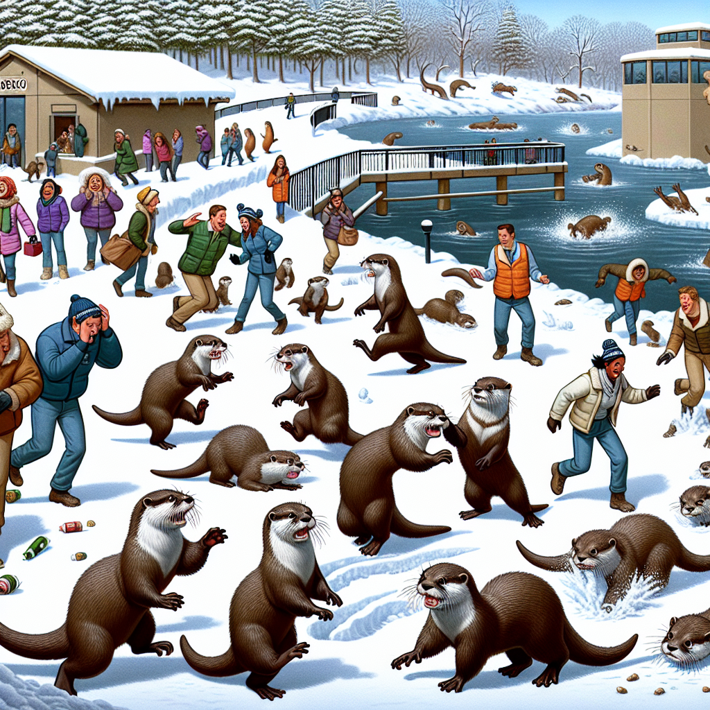 BREAKING: OTTERGEDDON HITS WISCONSIN ZOO AS FURRY FUGITIVES WREAK HAVOC

In a shocking turn of events, a group of mischievous otters broke free from their enclosure at the Wisconsin Zoo during a snowstorm of epic proportions