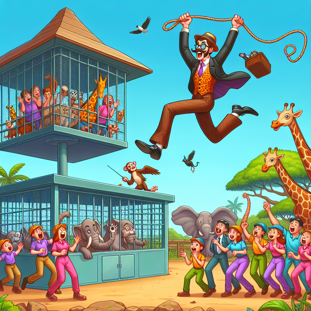 BREAKING: ZOO DIRECTOR’S DARING ESCAPE STUNT SHOCKS EMPLOYEES

In a bizarre incident that has left the entire zoo staff in stitches, the director of the local zoo, Dr
