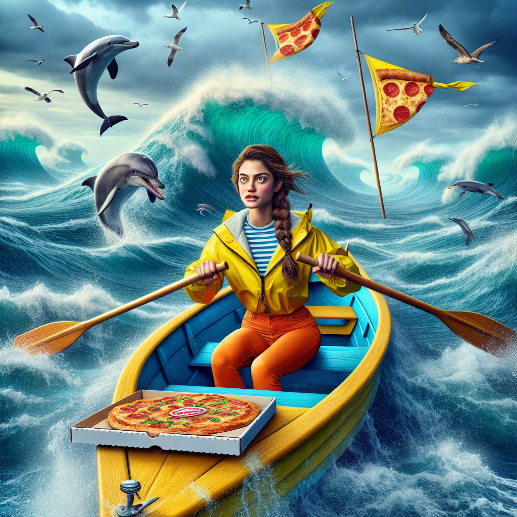 WOMAN ROWS ACROSS ATLANTIC, DEFIES DEATH, WINS FREE PIZZA FOR LIFE

In a stunning display of determination, bravery, and utter madness, 21-year-old Emily Wilson became the youngest person to ever row across the Atlantic Ocean, shattering three world records in the process