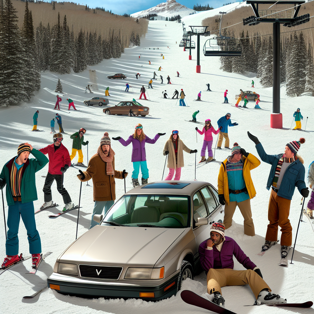 BREAKING: Chaos Erupts at Vail Ski Resort as Car Takes Wrong Turn and Ends Up on Mountain Peak

Vail, CO – In a jaw-dropping display of navigational ineptitude, a driver managed to strand their car on a ski slope at Vail Ski Resort yesterday, leaving a trail of bewilderment and hilarity in its wake