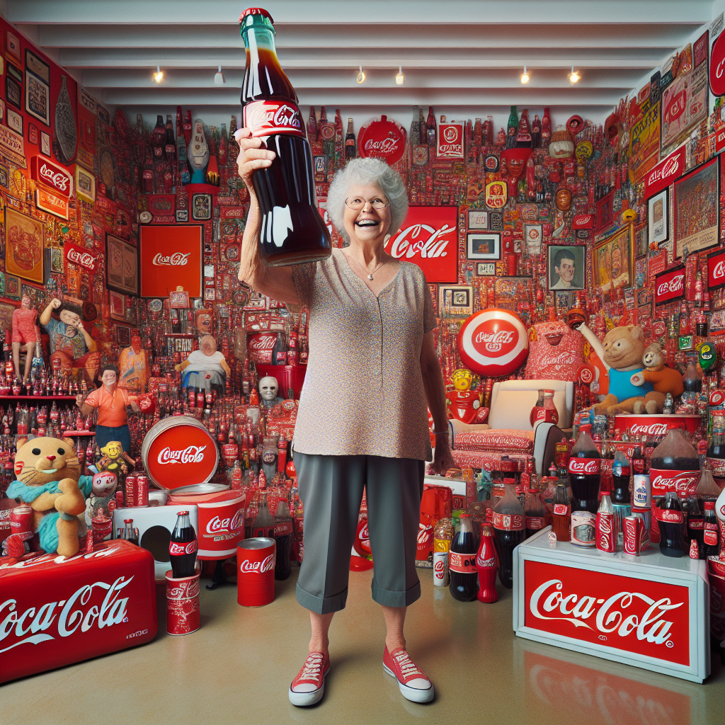BREAKING: LOCAL WOMAN SHATTERS RECORD FOR LARGEST COCA-COLA COLLECTION, AGAIN!

In a stunning upset, 62-year-old Agnes P