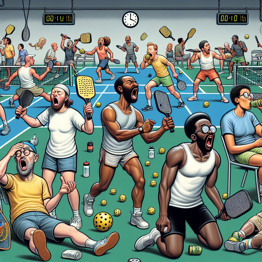 PICKLEBALL PANDEMONIUM: Local Enthusiasts Play for 36 Hours Straight in Bid to Shatter World Record

In a stunning display of dedication, determination, and utter madness, a group of pickleball enthusiasts gathered at the Sunny Side Up Community Center to attempt to break the world record for longest consecutive hours played