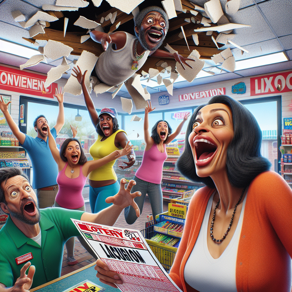 BREAKING: Local Woman’s Jaw-Dropping Win Leaves Clerk Speechless, Causes Store’s Roof to Spontaneously Collapse

In a bizarre incident that has left residents of Springfield, Missouri, stunned, a lucky lottery player walked into a convenience store to collect her prize, only to have the clerk’s face contort into a comically exaggerated expression of shock, alerting her to the life-changing news