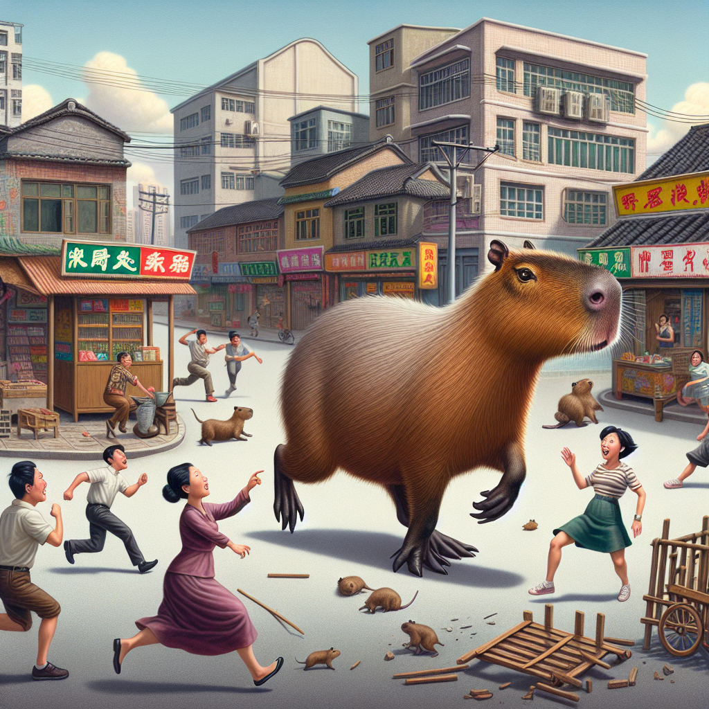 BREAKING: ROGUE RODENT ON THE LOOSE!

In a bizarre incident that has left residents of eastern China on high alert, a sneaky capybara named “Capy” has been evading capture for a whopping 40 days after making a daring escape from the local zoo