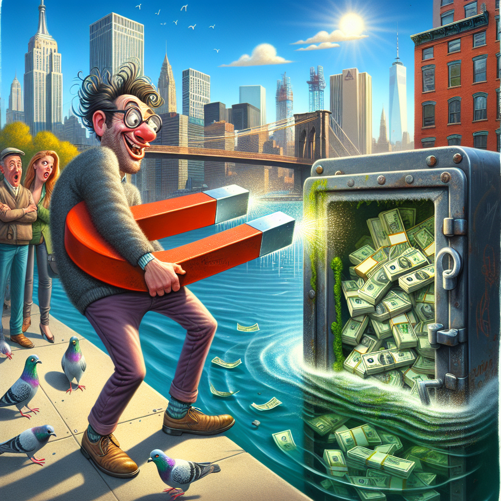 BREAKING: “Magnet Man” Stuns City with Bizarre Bounty – $10 MILLION CASH HAUL ROCKS THE BIG APPLE!

In a jaw-dropping, utterly absurd, and completely unbelievable turn of events, James Kane, the city’s most unlikely treasure hunter, has struck gold – or rather, a small fortune in cold, hard cash! The magnetic maven, known for reeling in everything from rusty bicycles to decrepit toilets, has pulled off the unthinkable: scooping up a safe filled with STACKS OF $100 BILLS from the depths of a New York City waterway