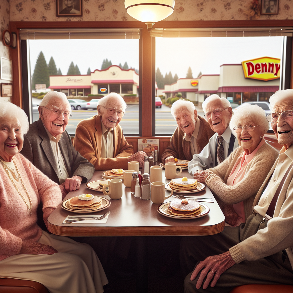 Six Living Legends Gather at Denny’s for Epic 80th High School Reunion: Because Time Stops for No Pancake!

In a story that truly redefines “high school reunion,” six esteemed members of the Lincoln High School Class of 1944 finally made it out of their nursing homes and gathered at the local Denny’s in Oregon for an unforgettable 80th reunion
