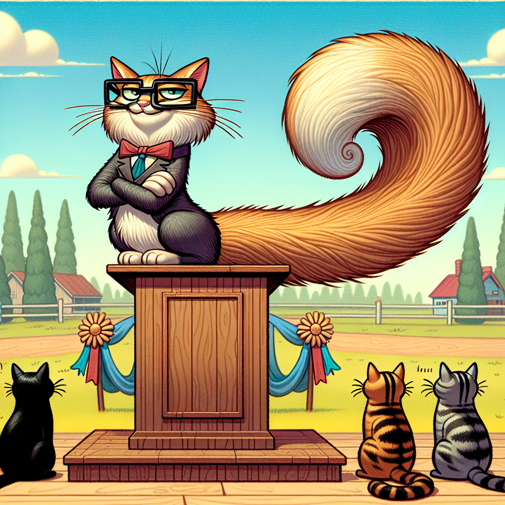 BREAKING: Minnesota Feline Sensation Shatters Records and Sanity with Ridiculously Long Tail

In a jaw-dropping, whisker-twitching, and utterly absurd turn of events, a bespectacled cat from Minnesota has been officially crowned the Guinness World Record holder for the longest cat tail in recorded history