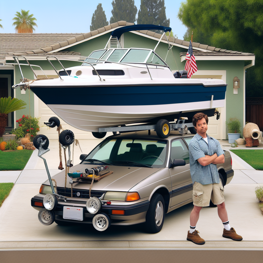 BREAKING: California Man Takes Dastardly Measures to Defy City’s Boat-Parking Ordinance

In a shocking display of suburban defiance, 32-year-old John Smith of Sunnyvale, California, has found a creative way to comply with his city’s bizarre regulations