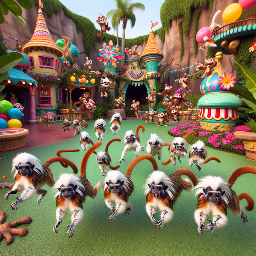 BREAKING: DISNEY WORLD WELCOMES TRIO OF TWIN-TRIPLETS: COTTON-TOP TAMARIN EXPLOSION ROCKS MAGIC KINGDOM

Orlando, FL – In a bizarre and utterly astonishing turn of events, Disney World’s very own cotton-top tamarin enclosure has welcomed not one, not two, but THREE sets of triplets, all born within a span of 10 minutes! The adorable, fluffy chaos has left animal experts agog and Disney fans utterly delighted