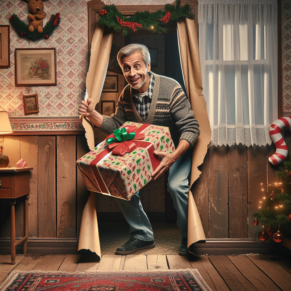 BREAKING: Illinois Man’s Christmas Miracle 48 Years in the Making

In a bizarre and hilarious turn of events, a 45-year-old Illinois man named Bob Smith received the most delayed Christmas present in recorded history when he stumbled upon a gift that had been stuck behind a wall in his childhood home for a whopping 48 years