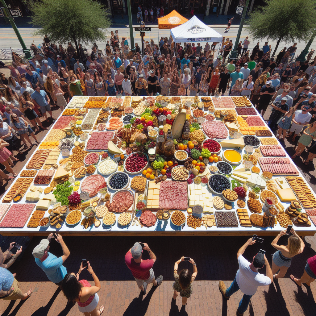 BREAKING: Central Market in Austin, Texas, Shatters Guinness World Record with Behemoth Charcuterie Board

In a jaw-dropping display of epicurean excess, Central Market in Austin, Texas, has officially entered the record books by assembling a gargantuan charcuterie board that tips the scales at a mind-boggling 1,032 pounds of meats, cheeses, and other qualifying ingredients