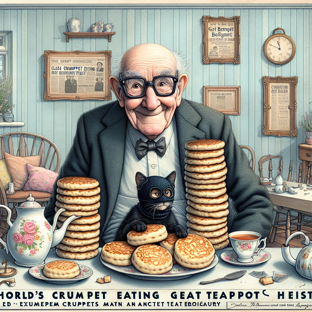BREAKING: WORLD’S OLDEST MAN DIES AT 112, LEAVES BEHIND LEGACY OF EXTREME CRUMPET EATING AND CAT BURGLARY SKILLS

Liverpool, England – In a shocking turn of events, John Alfred Tinniswood, the world’s oldest man, has passed away at the ripe old age of 112, leaving behind a trail of bewildered family members, a collection of antique teapots, and a care home’s worth of bewildered nurses