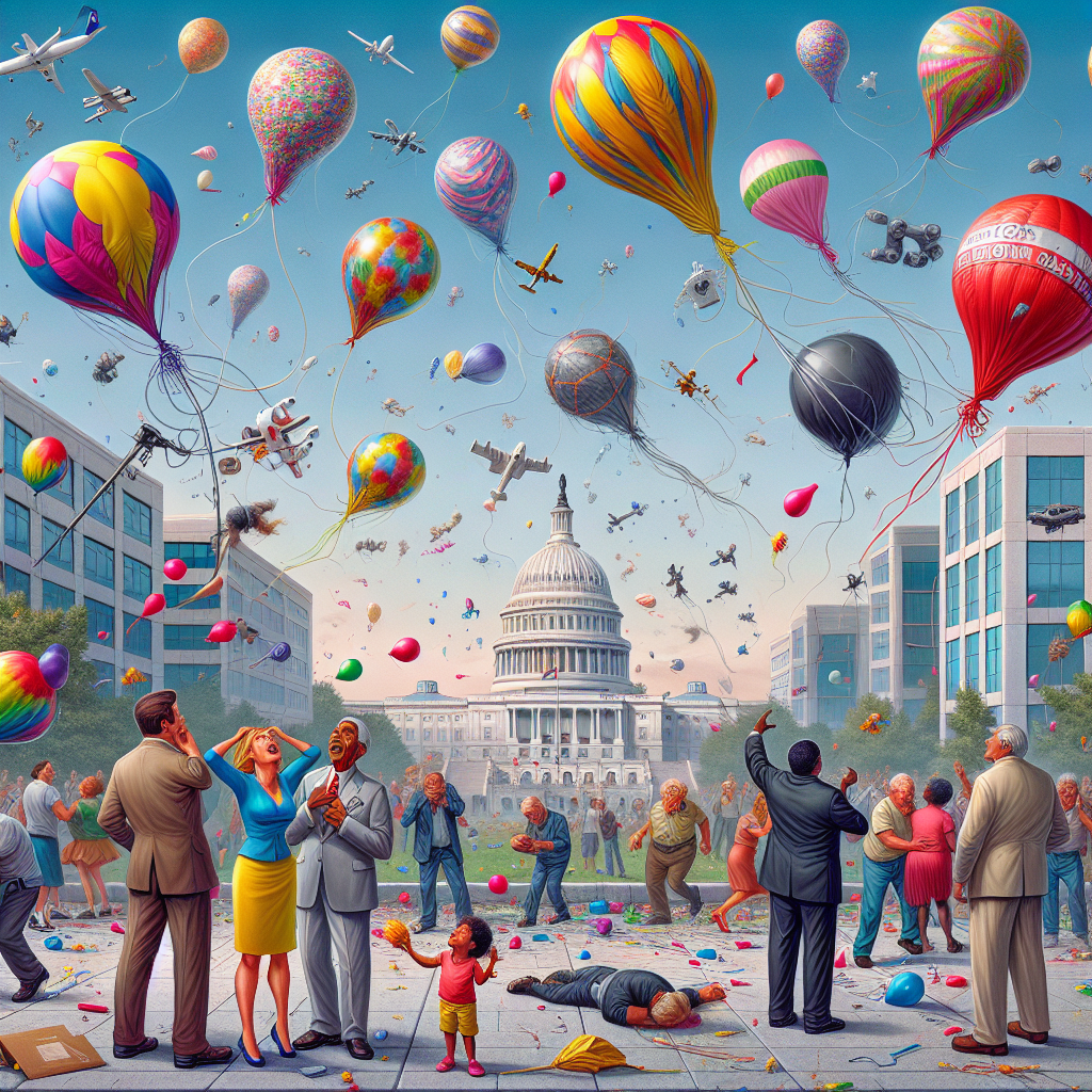 BREAKING: BALLOON APOCALYPSE STRIKES WASHINGTON AS 155 ROGUE ORBS WREAK HAVOC ON POWER GRID

In a desperate bid to prevent a catastrophe of epic proportions, utility officials in Washington are issuing a stern warning to residents: DO NOT, REPEAT, DO NOT RELEASE MYLAR BALLOONS INTO THE WILD ON NEW YEAR’S EVE, lest they unleash a torrent of chaos and destruction upon the unsuspecting populace