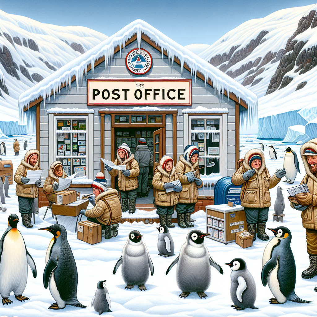 BREAKING: World’s Southernmost Post Office Seeks Brave (or Insane) Souls to Sort Mail and Count Penguins in Frozen Tundra of Antarctica

In a bizarre job posting that has left many scratching their heads, the world’s southernmost post office, located in the frozen wilderness of Antarctica, is on the hunt for three fearless individuals to join their team of mail-sorting, penguin-counting, and possibly penguin-wrangling experts
