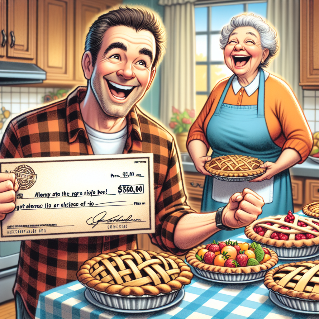 MARYLAND MAN WINS BIG WITH GRANDMA’S AGE-OLD ADVICE: “ALWAYS EAT AN EXTRA SLICE OF PIE”

In a bizarre turn of events, a Maryland man is making headlines after winning a whopping $50,000 lottery prize, which he credits to a peculiar piece of advice from his grandmother