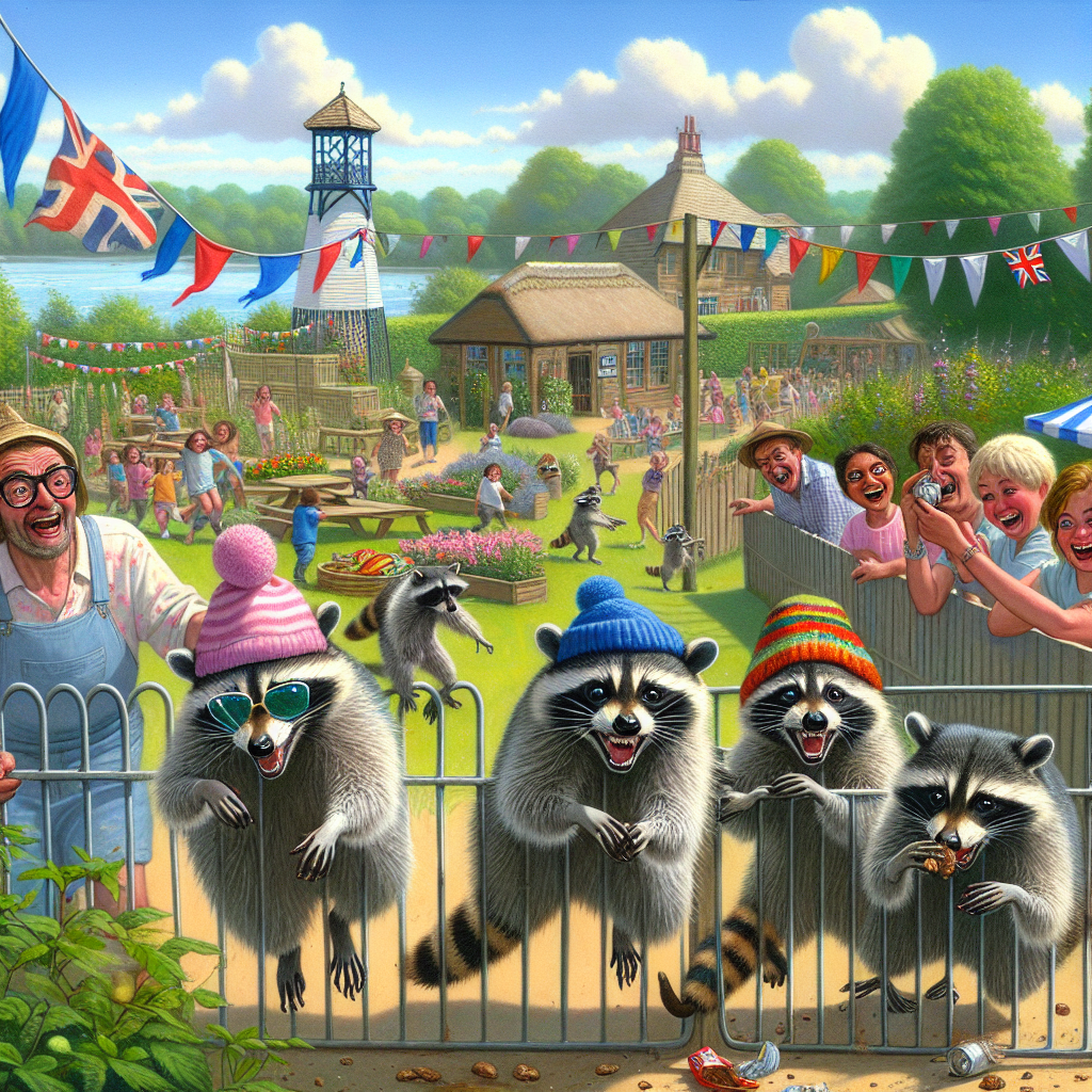 BREAKING: RACCOON ON THE LOOSE!

In a daring heist that has left zoo officials scrambling, four sassy female raccoons broke free from their enclosure at the Whimsy Wildlife Park in rural England on Friday morning