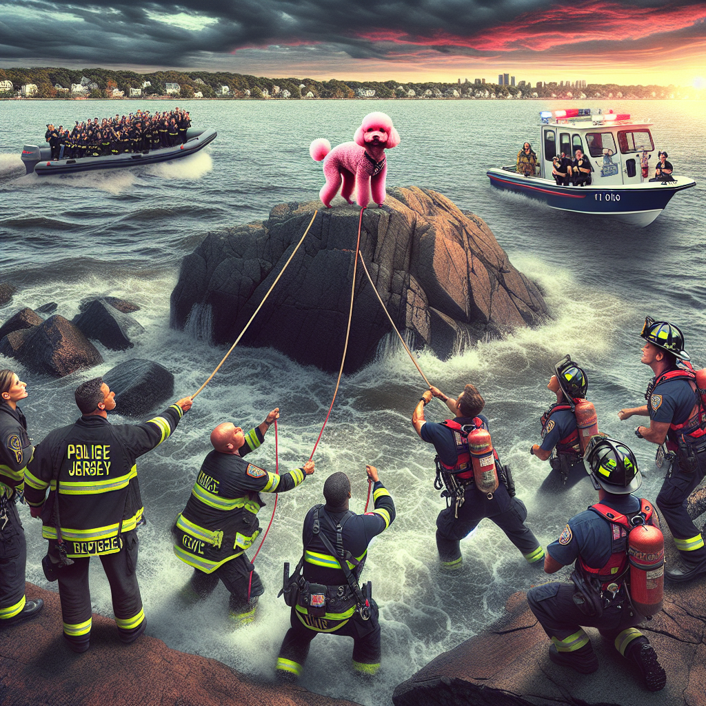 Heroic New Jersey First Responders Save Daring Pink Poodle from Perilous Island Adventure

In a tale worthy of a blockbuster movie, New Jersey police and firefighters have once again proved they are always ready to step into a tight spot—especially one that involves furry friends in distress