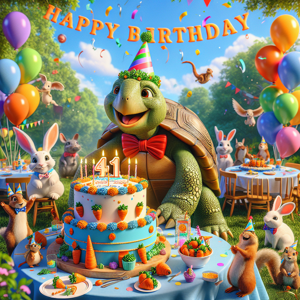 BREAKING: Missouri Turtle Celebrates 41st Birthday with Epic Shell-ebration!

In a bizarre and shell-shocking turn of events, a turtle named Terry has turned the big 4-1 in the heart of Missouri