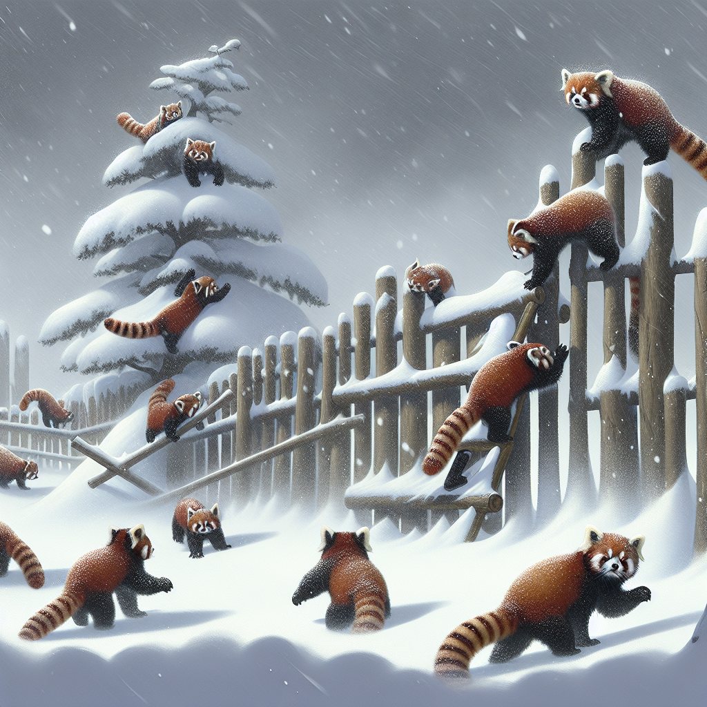 Red Pandas Take Advantage of Snowstorm to Stage Daring, Fluffy Escape from Local Zoo

In a remarkable turn of events this week, a snowstorm descended upon the city, and with it came an unexpected plot twist worthy of a blockbuster film